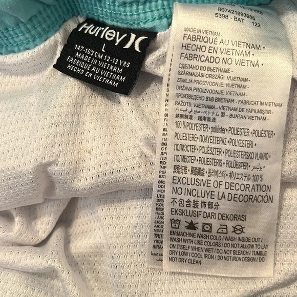 Hurley Tropical Lined Swim Trunks - Picture 7 of 7